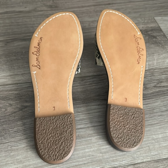 BRAND NEW Sam Edelman Granada Snake Print Sandal Slides with Buckle - Picture 7 of 7